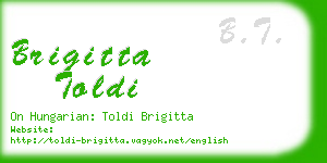 brigitta toldi business card